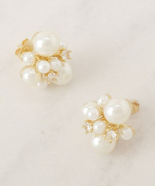 Couture Brooch / クチュールブローチ ピアス・イヤリング | パール調ビジューピアス | 詳細1
