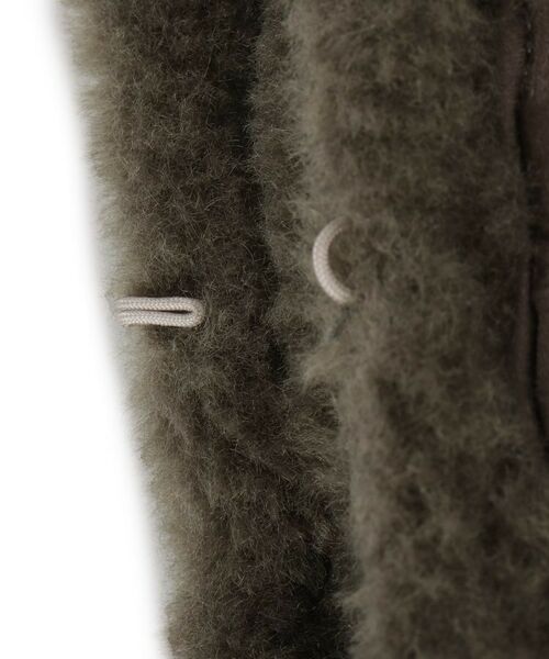 Couture Brooch / クチュールブローチ マフラー・ショール・スヌード・ストール | ムートン風リボンティペット | 詳細5