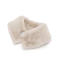 Couture Brooch / クチュールブローチ マフラー・ショール・スヌード・ストール | エコファービジューパール調ティペット
