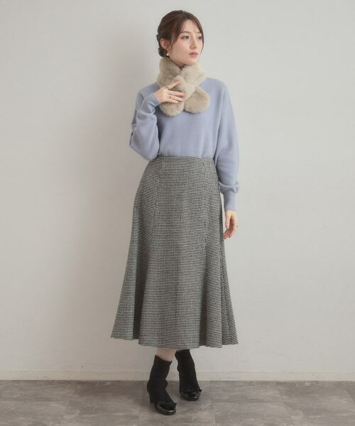 Couture Brooch / クチュールブローチ マフラー・ショール・スヌード・ストール | エコファーリボンループティペット | 詳細8