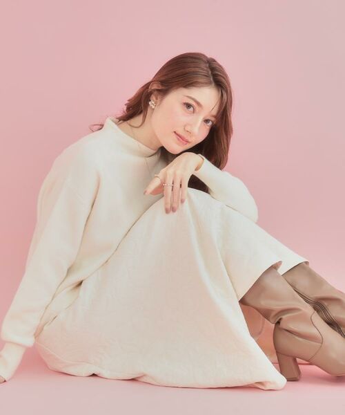 Couture Brooch / クチュールブローチ ニット・セーター | 【ゆるふわ・通勤】リッシュアンゴラ バックパール調ニット | 詳細1