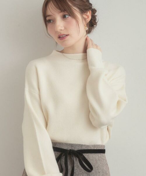 Couture Brooch / クチュールブローチ ニット・セーター | 【ゆるふわ・通勤】リッシュアンゴラ バックパール調ニット | 詳細10