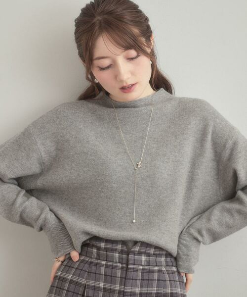 Couture Brooch / クチュールブローチ ニット・セーター | 【ゆるふわ・通勤】リッシュアンゴラ バックパール調ニット | 詳細16