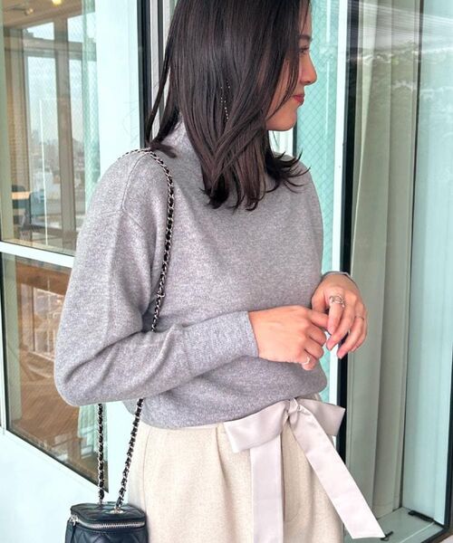 Couture Brooch / クチュールブローチ ニット・セーター | 【ゆるふわ・通勤】リッシュアンゴラ バックパール調ニット | 詳細26