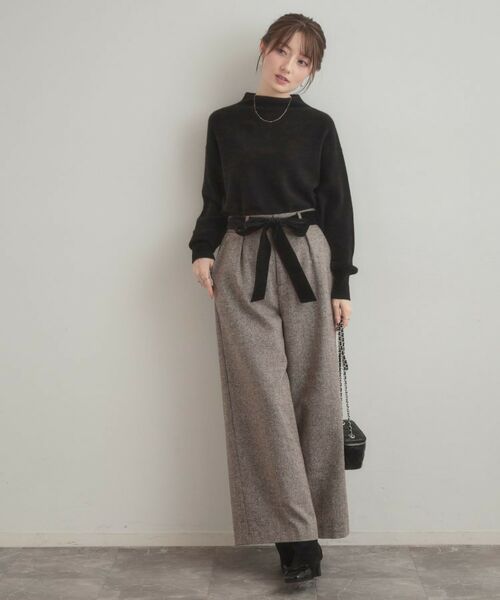 Couture Brooch / クチュールブローチ ニット・セーター | 【ゆるふわ・通勤】リッシュアンゴラ バックパール調ニット | 詳細27