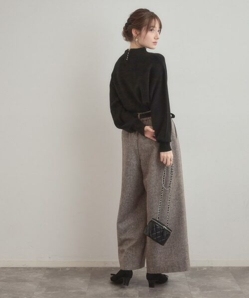 Couture Brooch / クチュールブローチ ニット・セーター | 【ゆるふわ・通勤】リッシュアンゴラ バックパール調ニット | 詳細29