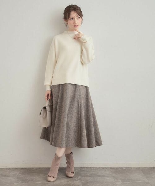 Couture Brooch / クチュールブローチ ニット・セーター | 【ゆるふわ・通勤】リッシュアンゴラ バックパール調ニット | 詳細4