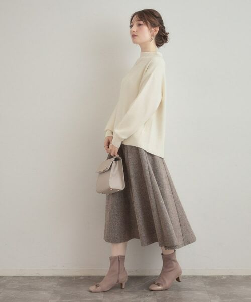 Couture Brooch / クチュールブローチ ニット・セーター | 【ゆるふわ・通勤】リッシュアンゴラ バックパール調ニット | 詳細5