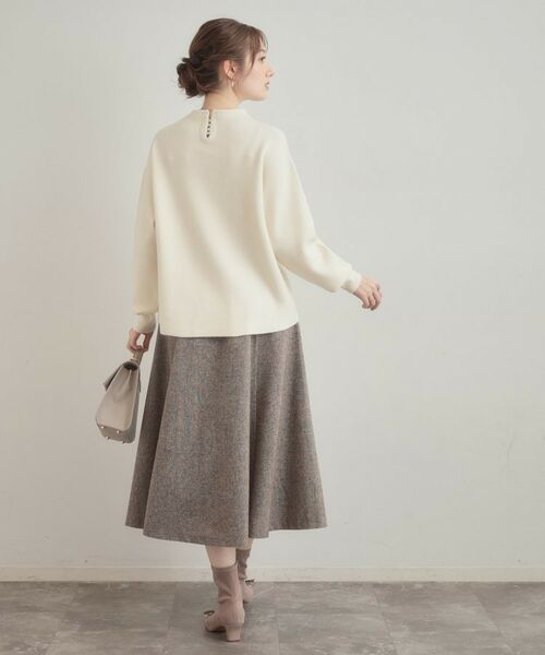 Couture Brooch / クチュールブローチ ニット・セーター | 【ゆるふわ・通勤】リッシュアンゴラ バックパール調ニット | 詳細6