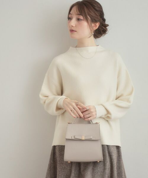 Couture Brooch / クチュールブローチ ニット・セーター | 【ゆるふわ・通勤】リッシュアンゴラ バックパール調ニット | 詳細7