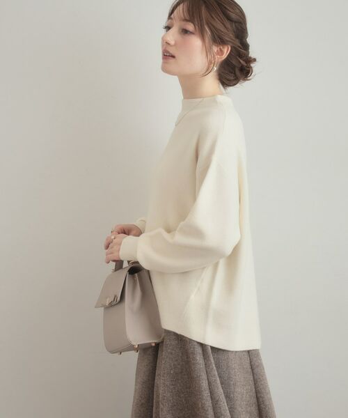 Couture Brooch / クチュールブローチ ニット・セーター | 【ゆるふわ・通勤】リッシュアンゴラ バックパール調ニット | 詳細8