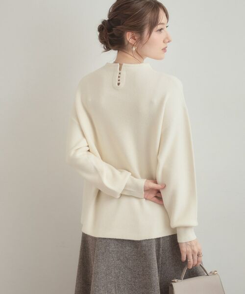 Couture Brooch / クチュールブローチ ニット・セーター | 【ゆるふわ・通勤】リッシュアンゴラ バックパール調ニット | 詳細9