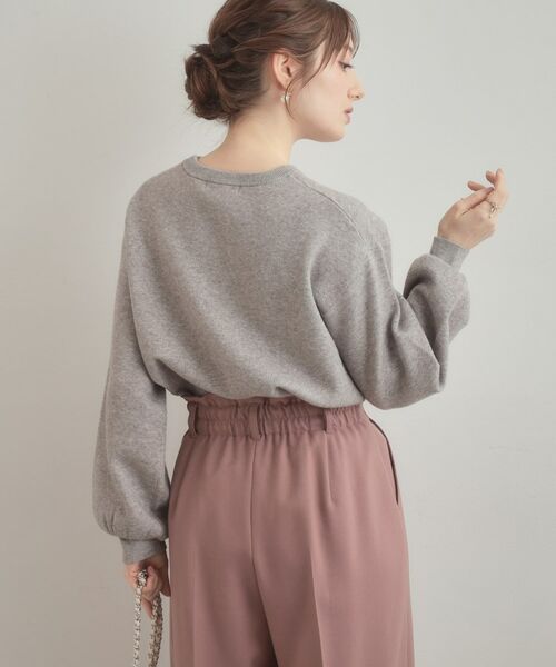 Couture Brooch / クチュールブローチ ニット・セーター | 【可愛く着映える・華やか】リボンジャカード ニットトップス | 詳細20