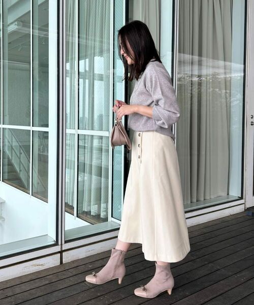 Couture Brooch / クチュールブローチ ニット・セーター | 【可愛く着映える・華やか】リボンジャカード ニットトップス | 詳細22