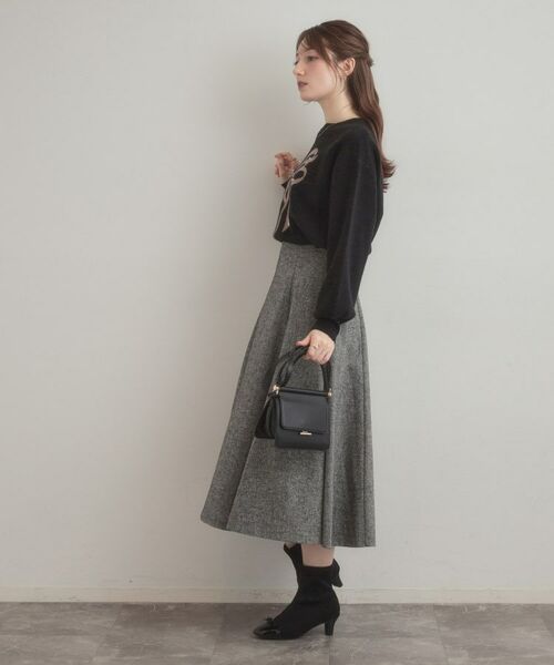 Couture Brooch / クチュールブローチ ニット・セーター | 【可愛く着映える・華やか】リボンジャカード ニットトップス | 詳細29