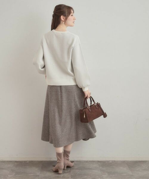 Couture Brooch / クチュールブローチ ニット・セーター | 【可愛く着映える・華やか】リボンジャカード ニットトップス | 詳細3