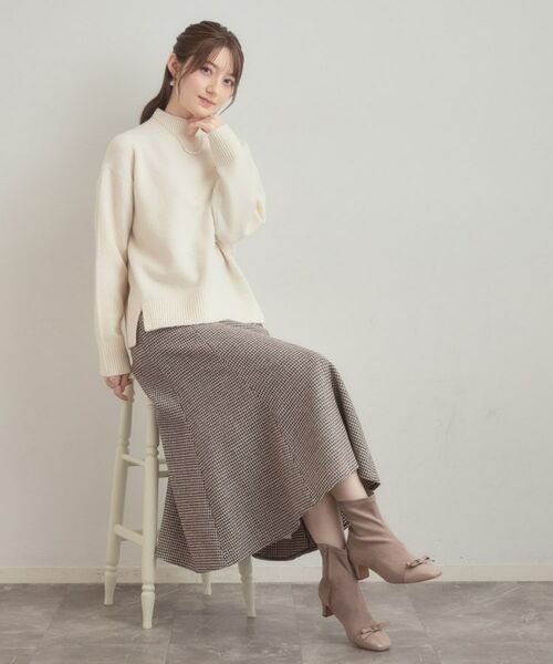 Couture Brooch / クチュールブローチ ニット・セーター | 【5色展開】やわらかヤクライクニット | 詳細1