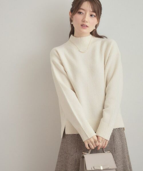 Couture Brooch / クチュールブローチ ニット・セーター | 【5色展開】やわらかヤクライクニット | 詳細4