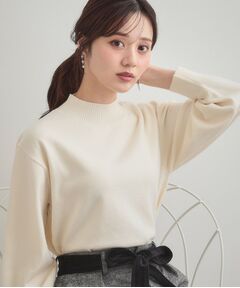 Couture Brooch / クチュールブローチ ニット・セーター | 【後ろ姿も着映える・通勤】バックレースアップ微起毛ニット