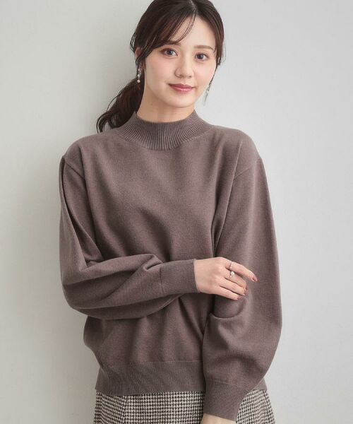 Couture Brooch / クチュールブローチ ニット・セーター | 【後ろ姿も着映える・通勤】バックレースアップ微起毛ニット | 詳細17