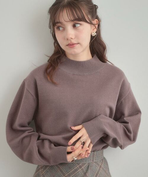 Couture Brooch / クチュールブローチ ニット・セーター | 【後ろ姿も着映える・通勤】バックレースアップ微起毛ニット | 詳細19