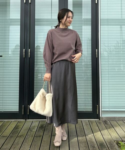 Couture Brooch / クチュールブローチ ニット・セーター | 【後ろ姿も着映える・通勤】バックレースアップ微起毛ニット | 詳細21