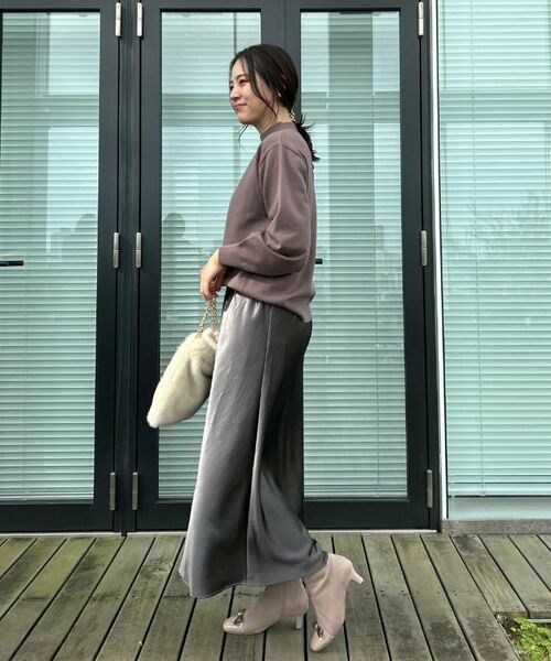 Couture Brooch / クチュールブローチ ニット・セーター | 【後ろ姿も着映える・通勤】バックレースアップ微起毛ニット | 詳細22