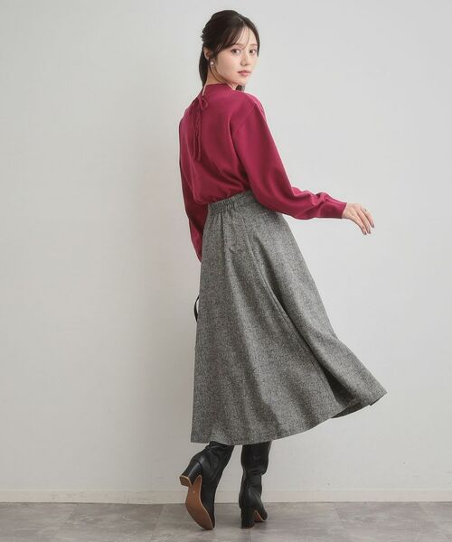 Couture Brooch / クチュールブローチ ニット・セーター | 【後ろ姿も着映える・通勤】バックレースアップ微起毛ニット | 詳細27