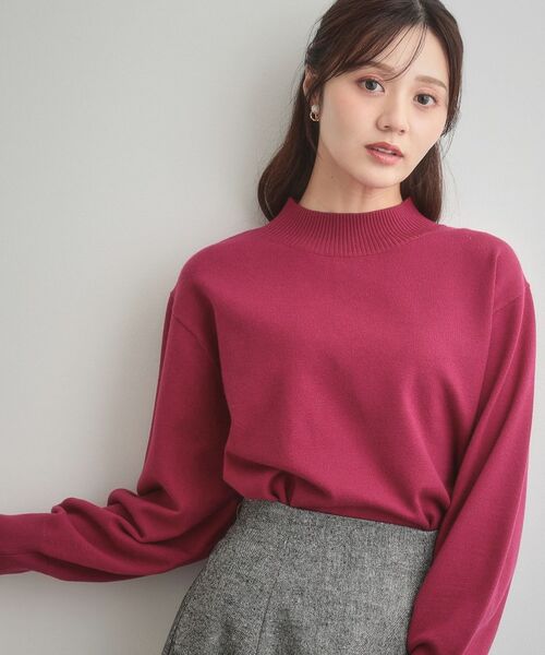 Couture Brooch / クチュールブローチ ニット・セーター | 【後ろ姿も着映える・通勤】バックレースアップ微起毛ニット | 詳細28