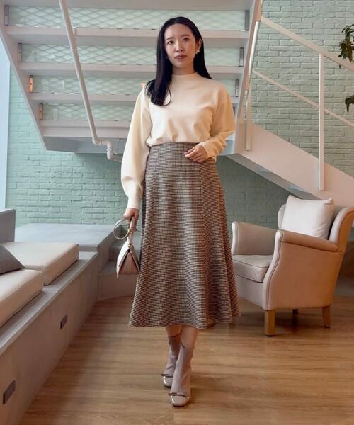 Couture Brooch / クチュールブローチ ニット・セーター | 【後ろ姿も着映える・通勤】バックレースアップ微起毛ニット | 詳細7