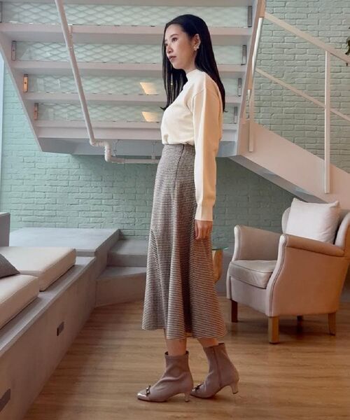 Couture Brooch / クチュールブローチ ニット・セーター | 【後ろ姿も着映える・通勤】バックレースアップ微起毛ニット | 詳細8