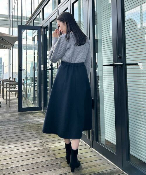 Couture Brooch / クチュールブローチ ニット・セーター | 【華やぎ・一枚で着映え】ケーブルパール調ニット | 詳細23