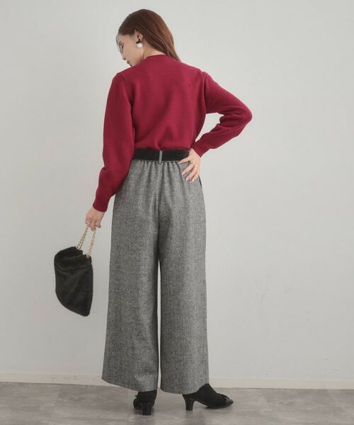 Couture Brooch / クチュールブローチ ニット・セーター | 【きれいめ】パール調デザイン アラン柄ニット | 詳細27