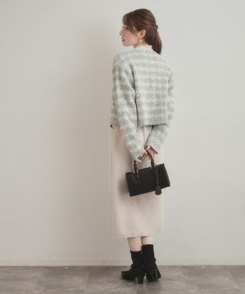 Couture Brooch / クチュールブローチ カーディガン・ボレロ | ツイード編みカーディガン | 詳細13