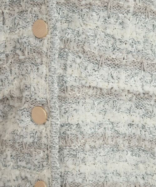 Couture Brooch / クチュールブローチ カーディガン・ボレロ | ツイード編みカーディガン | 詳細14