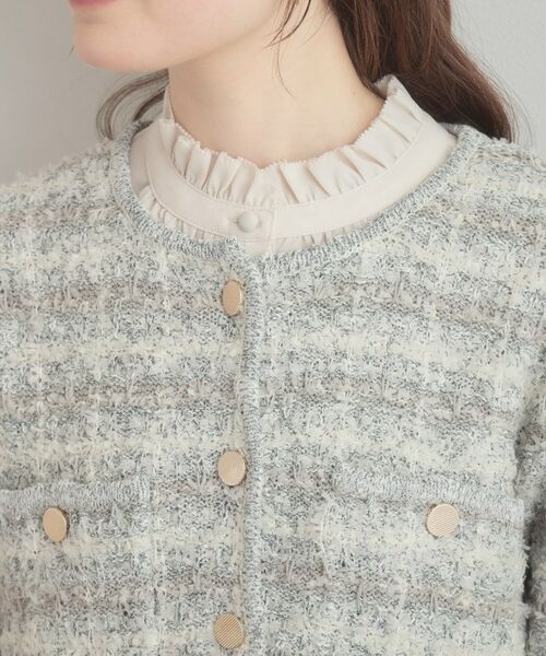 Couture Brooch / クチュールブローチ カーディガン・ボレロ | ツイード編みカーディガン | 詳細18
