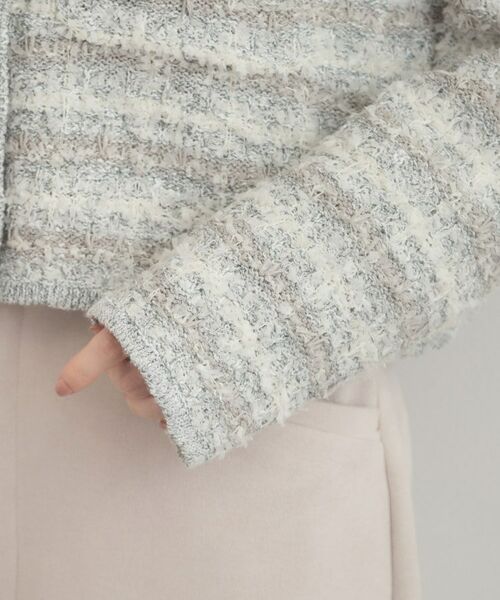 Couture Brooch / クチュールブローチ カーディガン・ボレロ | ツイード編みカーディガン | 詳細20