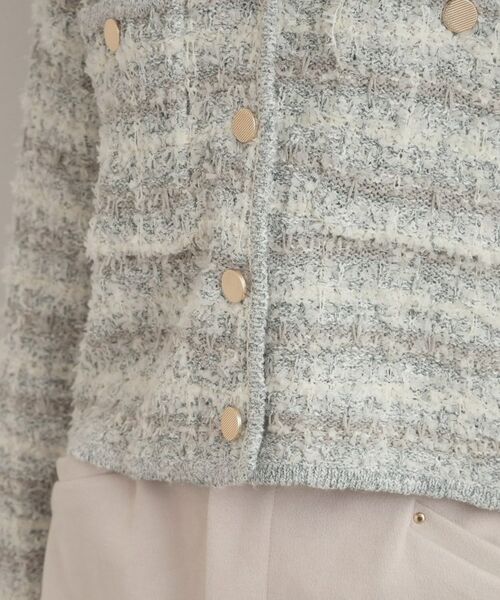 Couture Brooch / クチュールブローチ カーディガン・ボレロ | ツイード編みカーディガン | 詳細21