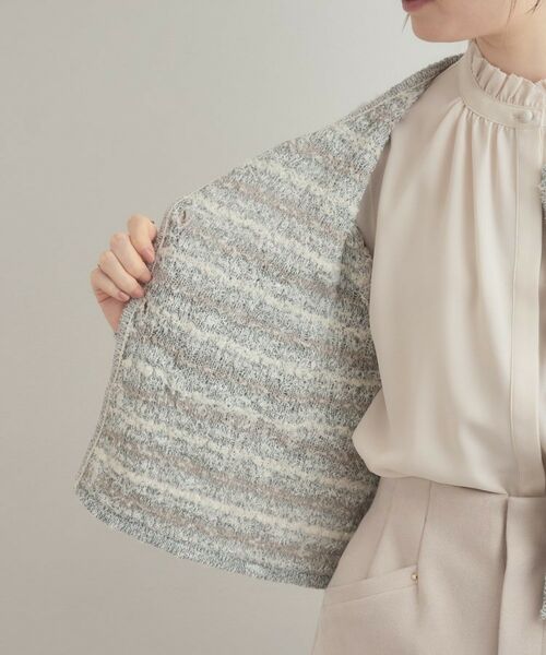 Couture Brooch / クチュールブローチ カーディガン・ボレロ | ツイード編みカーディガン | 詳細23