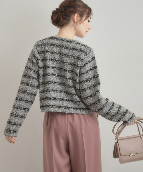Couture Brooch / クチュールブローチ カーディガン・ボレロ | ツイード編みカーディガン | 詳細3