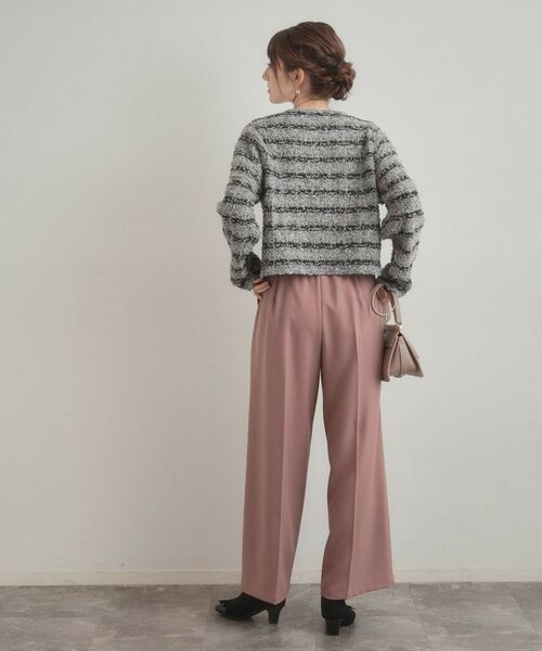 Couture Brooch / クチュールブローチ カーディガン・ボレロ | ツイード編みカーディガン | 詳細6