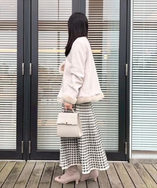 Couture Brooch / クチュールブローチ その他アウター | 【大人レディ・フェイクファー取り外し可能】ケープ風ショートコート | 詳細15