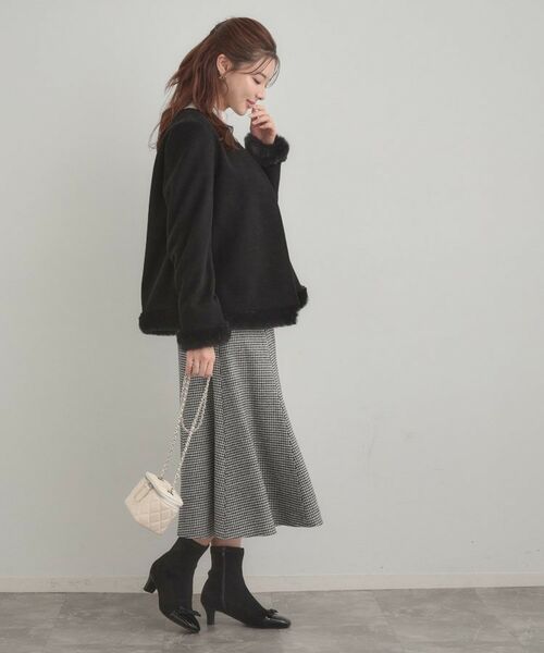 Couture Brooch / クチュールブローチ その他アウター | 【大人レディ・フェイクファー取り外し可能】ケープ風ショートコート | 詳細19