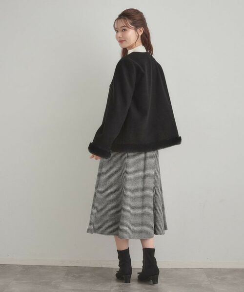 Couture Brooch / クチュールブローチ その他アウター | 【大人レディ・フェイクファー取り外し可能】ケープ風ショートコート | 詳細20