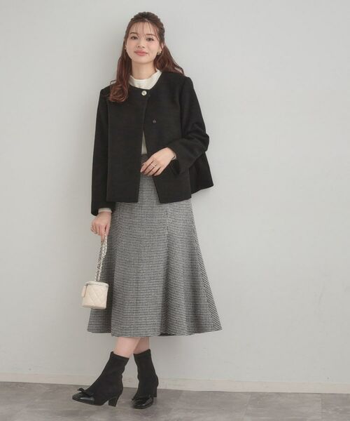 Couture Brooch / クチュールブローチ その他アウター | 【大人レディ・フェイクファー取り外し可能】ケープ風ショートコート | 詳細21