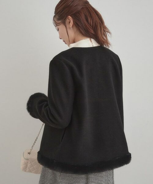 Couture Brooch / クチュールブローチ その他アウター | 【大人レディ・フェイクファー取り外し可能】ケープ風ショートコート | 詳細25