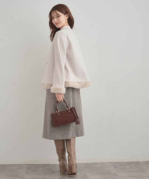 Couture Brooch / クチュールブローチ その他アウター | 【大人レディ・フェイクファー取り外し可能】ケープ風ショートコート | 詳細3