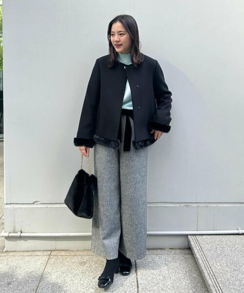 Couture Brooch / クチュールブローチ その他アウター | 【大人レディ・フェイクファー取り外し可能】ケープ風ショートコート | 詳細30