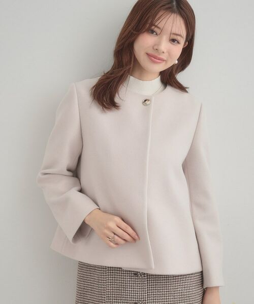 Couture Brooch / クチュールブローチ その他アウター | 【大人レディ・フェイクファー取り外し可能】ケープ風ショートコート | 詳細9