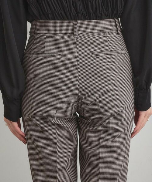 Couture Brooch / クチュールブローチ ショート・ハーフ・半端丈パンツ | 【通勤・美脚見え・あったか】裏起毛パール調スカラ裾デザインパンツ | 詳細27